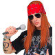 PERRUQUE AXEL+BANDANA+LUNETTES