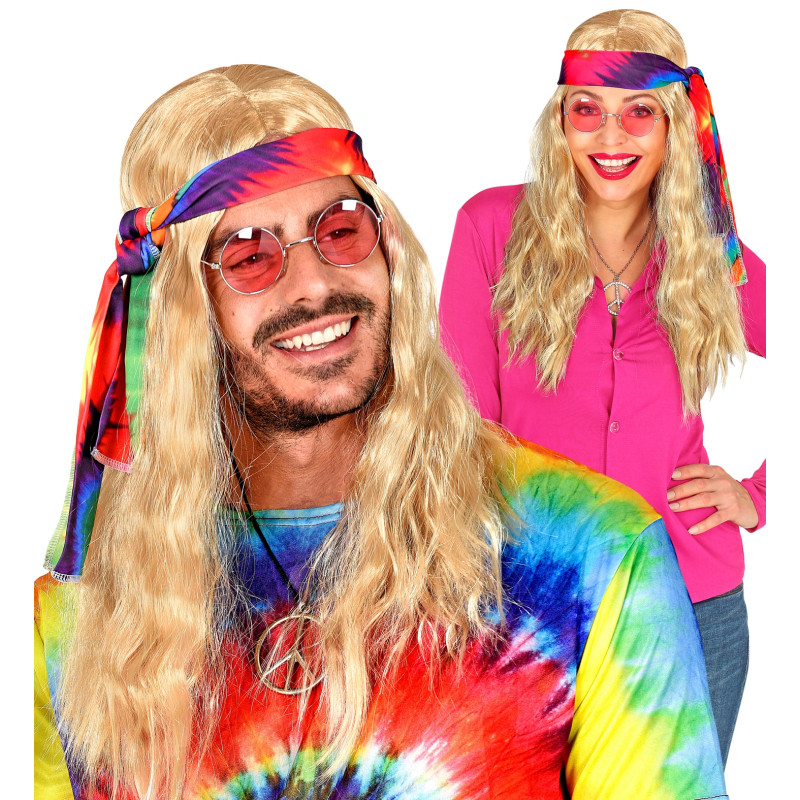 PERRUQUE HIPPIE BLONDE