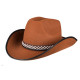 CHAPEAU ENFANT COWBOY BRUN