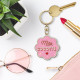 PORTE CLES PAILLETTES COCOTTE