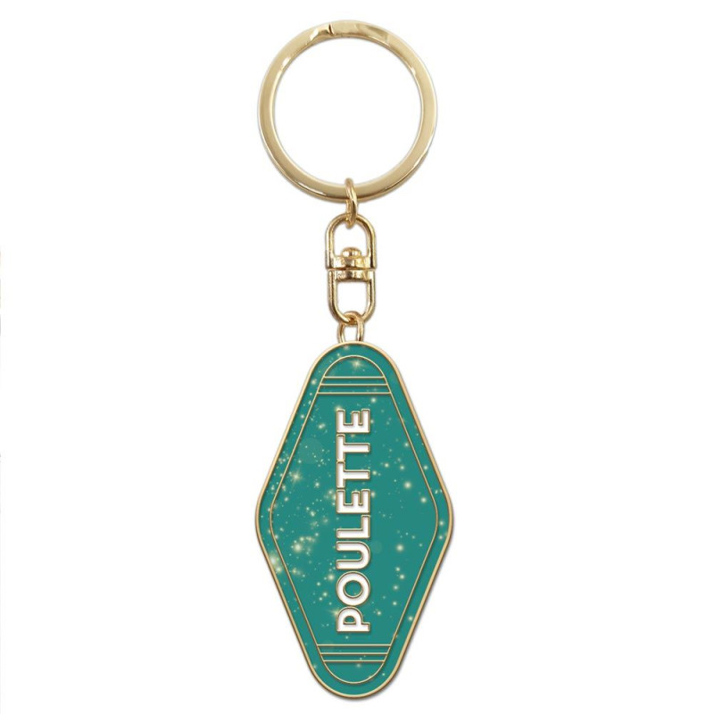 PORTE CLES PAILLETTES POULETTE