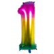 BALLON CHIFFRE 1 ARC EN C 86CM