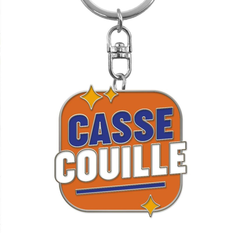PORTE CLES METAL CASSE COUILLE