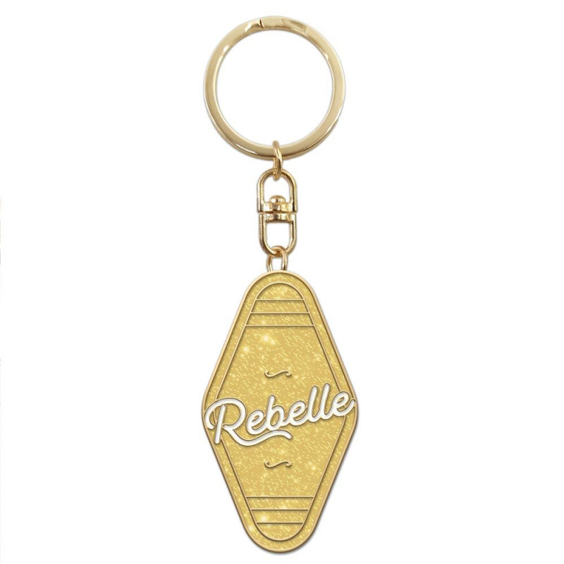 PORTE CLES PAILLETTES REBELLE