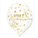 6 BALLONS CONFETTIS PARTY DORE