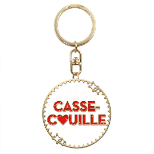 PORTE CLES PAILLETTES CASSE COUILLE