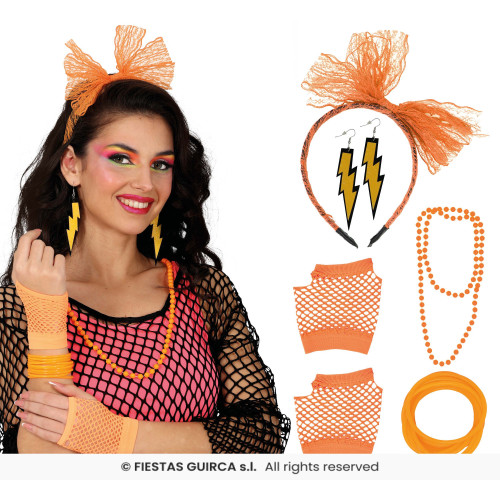 SET 80S 5 PIÈCES ORANGE