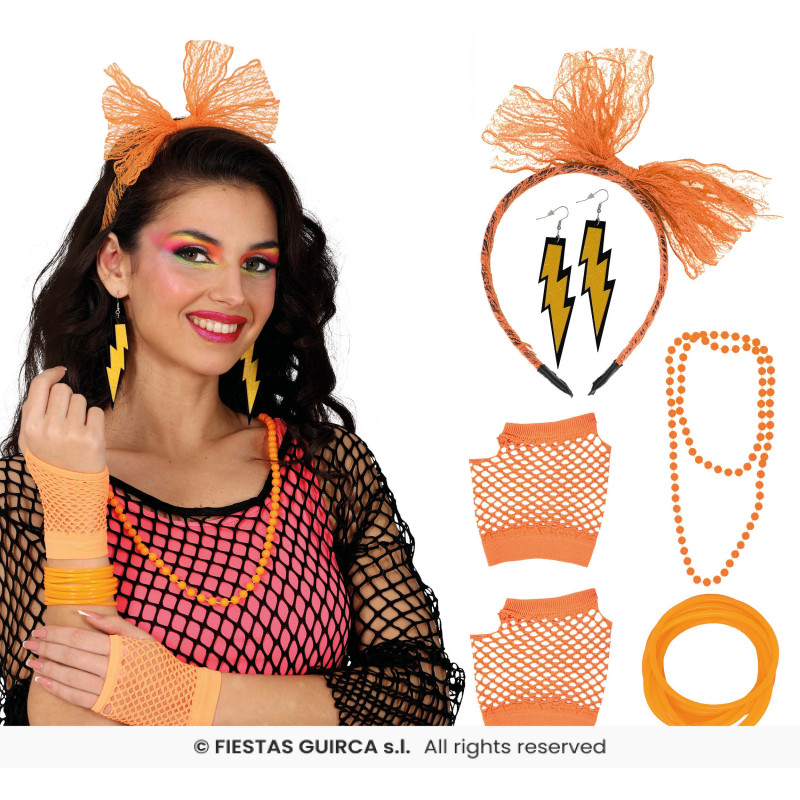 SET 80S 5 PIÈCES ORANGE