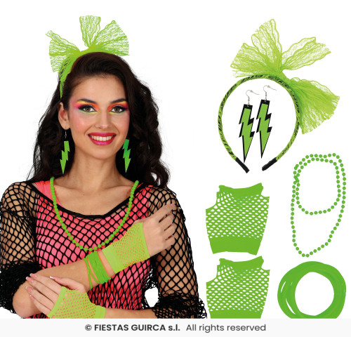 SET 80S 5 PIÈCES VERT