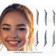 6 STICKERS EYELINER EN CRISTAUX