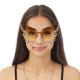 LUNETTES PAPILLON OR