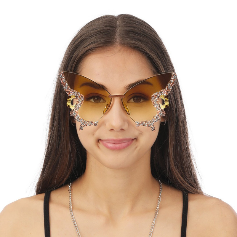 LUNETTES PAPILLON OR
