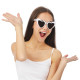LUNETTES COEUR BLANC