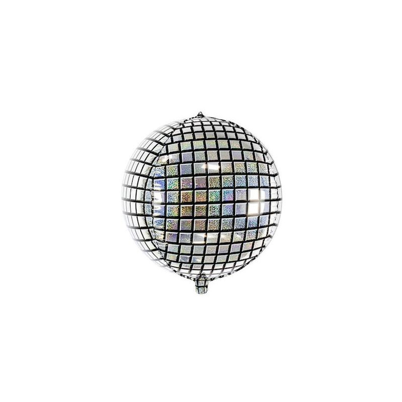 BALLON ALU DISCO 40CM ARGENT