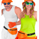 SAC CEINTURE A PAILETTES ORANGE