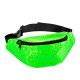 SAC CEINTURE A PAILETTES VERT