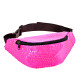 SAC CEINTURE A PAILETTES ROSE