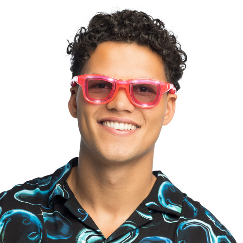 LUNETTES PARTY LED BLINK ROSE