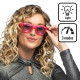 LUNETTES PARTY LED BLINK ROSE