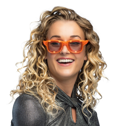 LUNETTES PARTY LED BLINK ORANGE
