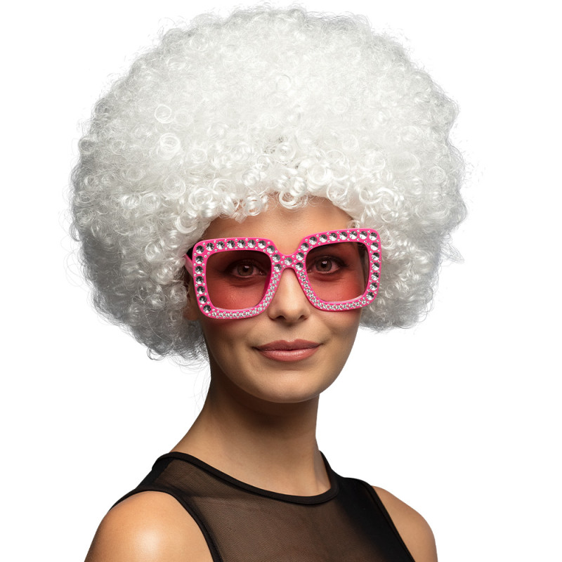 PERRUQUE AFRO BLANC