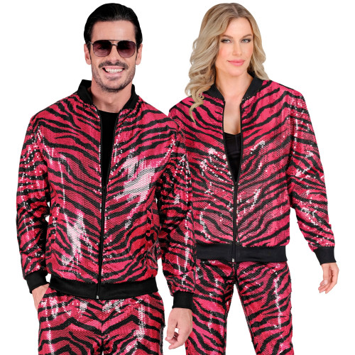 BOMBER PARTY ANIMALIER ROSE L/XL