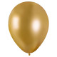 50 BALLONS MÉTAL NACRÉ OR
