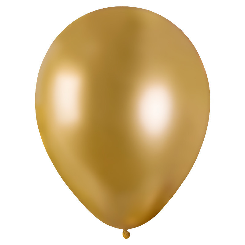 50 BALLONS MÉTAL NACRÉ OR