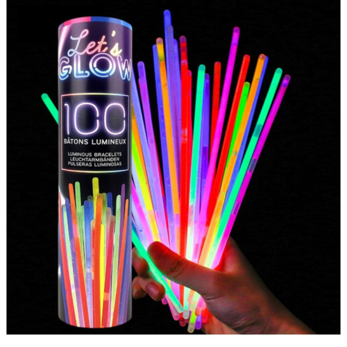 TUBO DE 100 BRACELETS GLOW