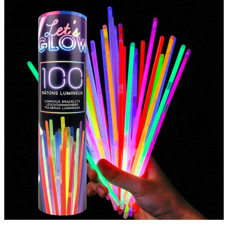 TUBO DE 100 BRACELETS GLOW