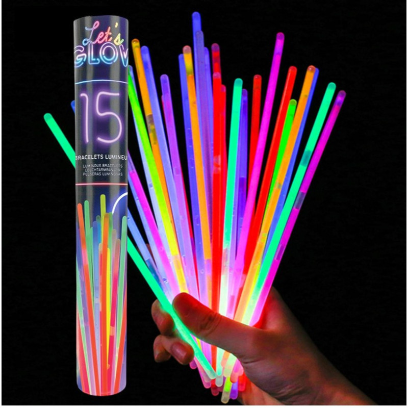 TUBO DE 15 BRACELETS GLOW