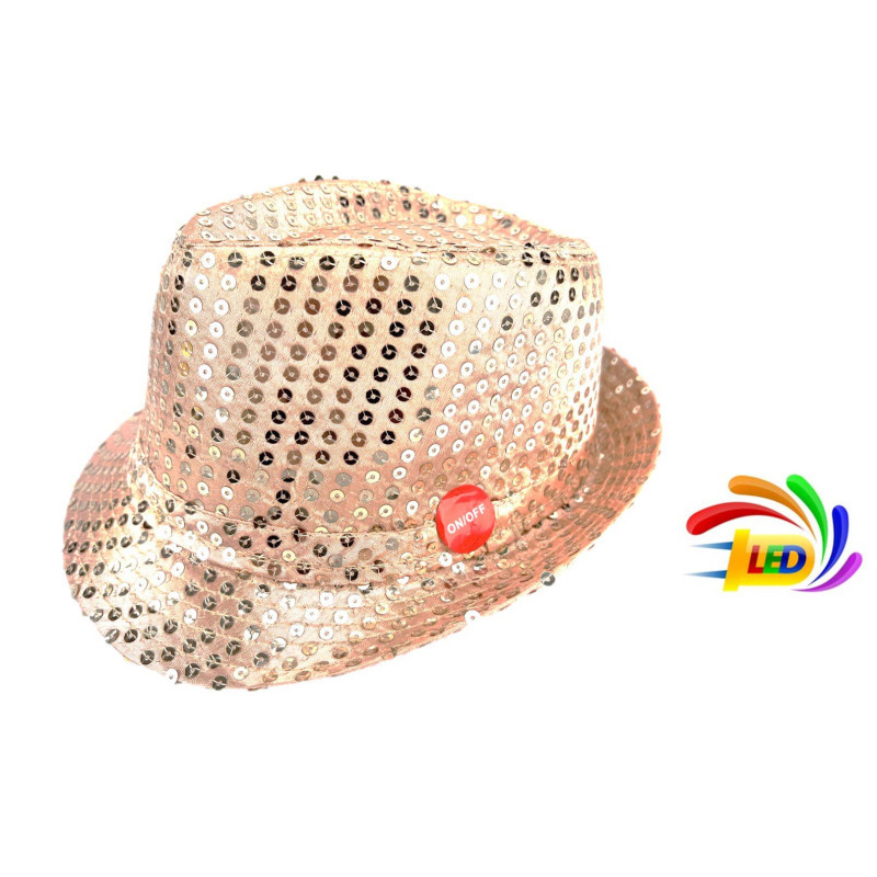 CHAPEAU LED SEQUIN ROSE GOLD