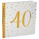 LIVRE D OR METALISE 40 ANS