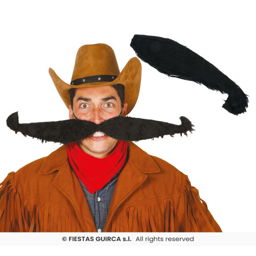 MOUSTACHE GÉANTE AVEC ÉLASTIQUE
