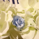 12 ROSES PAPIER BLEU CIEL/TIGE