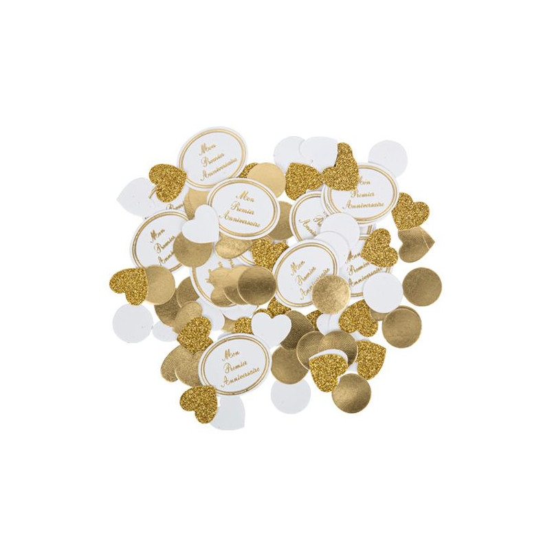 100 CONFETTIS "MON PREMIER ANNIVERSAIRE"