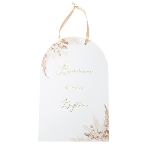PANCARTE "BIENVENUE À MON BAPTEME"