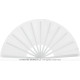 EVENTAIL EN TISSU BLANC