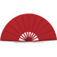 EVENTAIL EN TISSU ROUGE