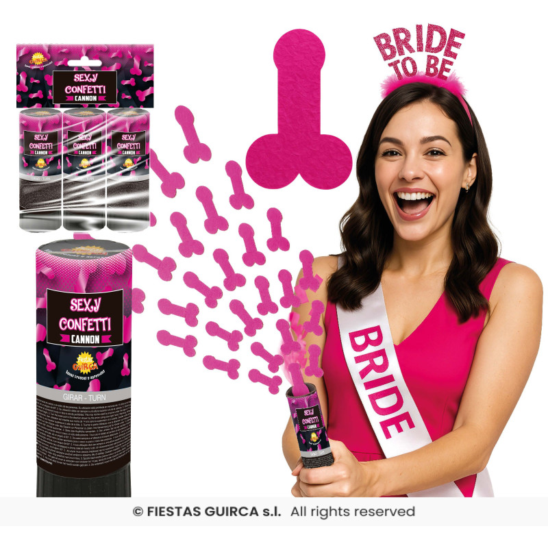 3 CANONS SEXY CONFETTIS