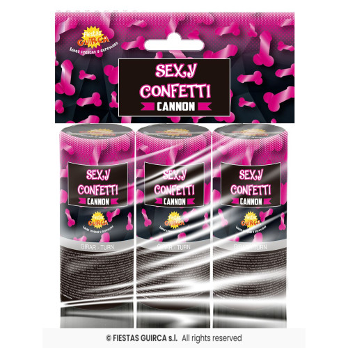 3 CANONS SEXY CONFETTIS