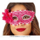 LOUP FUSCIA AVEC FLEUR