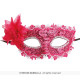 LOUP FUSCIA AVEC FLEUR