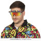 LUNETTES 80S NOIR ET LILA