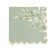 16 SERVIETTES GREENERY