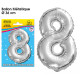 BALLON METALLIQUE CHIFFRE 8