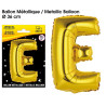 BALLON METAL.OR LETTRE E