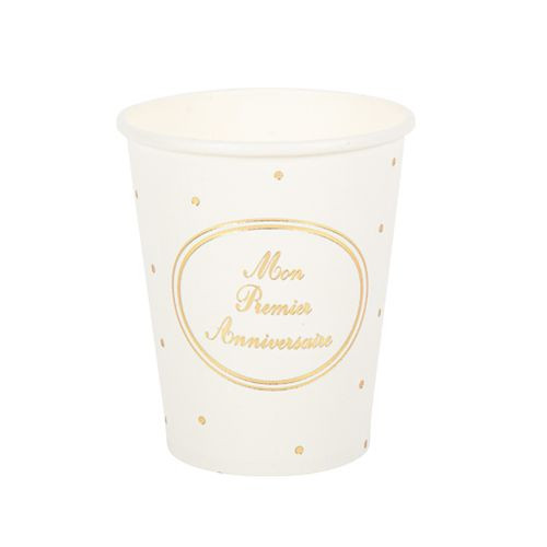 8 GOBELETS MON 1ER ANNIVERSAIRE
