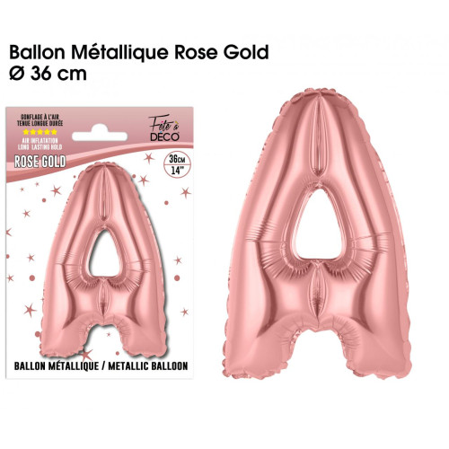 BALLON METAL.R.GOLD LETTRE A