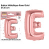 BALLON METAL.R.GOLD LETTRE E